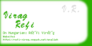 virag refi business card